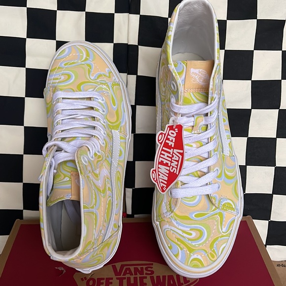 Vans Sk8-Hi Tapered Swirl Lime Cream WMNS sneakers - Picture 13 of 16